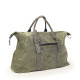 Travel bag in washed leathe