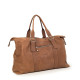 Travel bag in calfskin